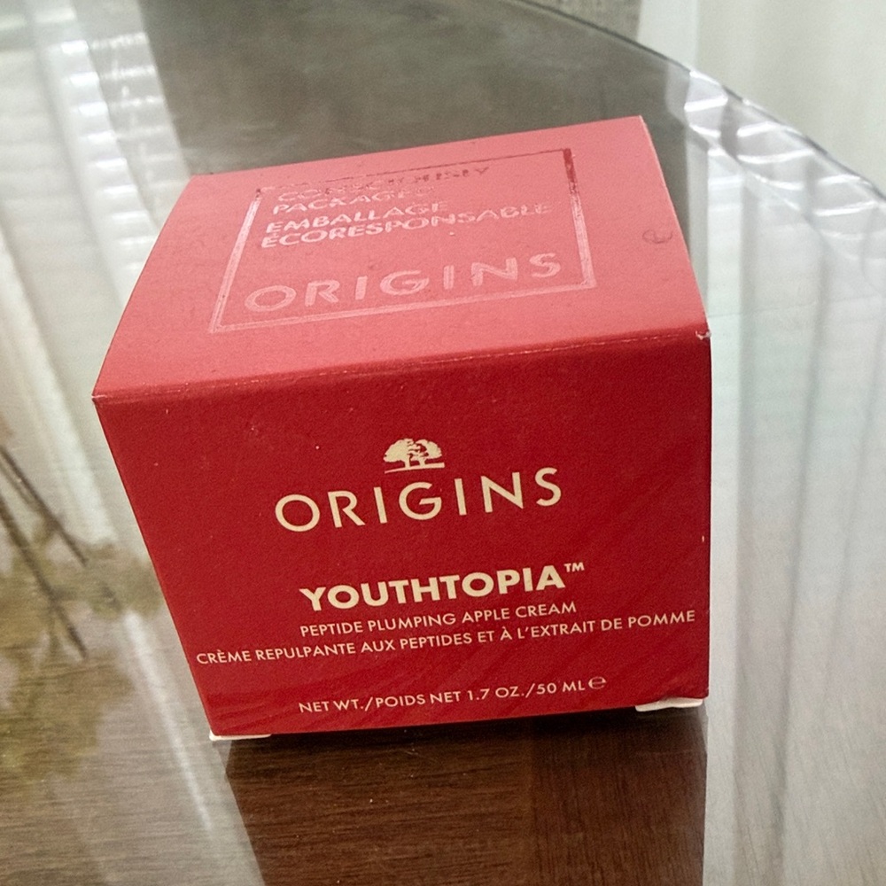 Origins Youthtopia Peptide Cream in Red Packaging